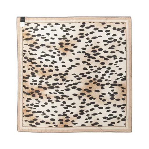 Leopard Print Silk Scarf