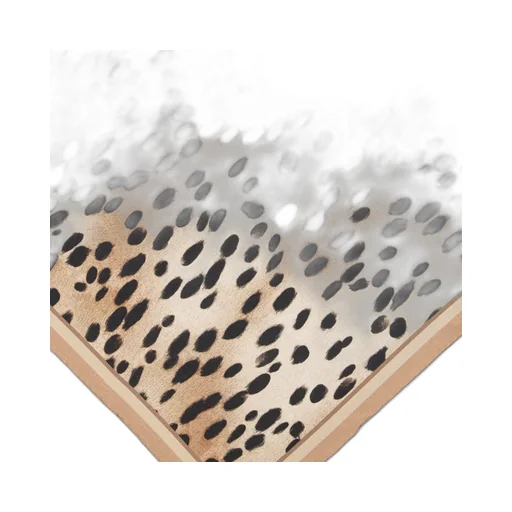 Leopard Print Silk Scarf