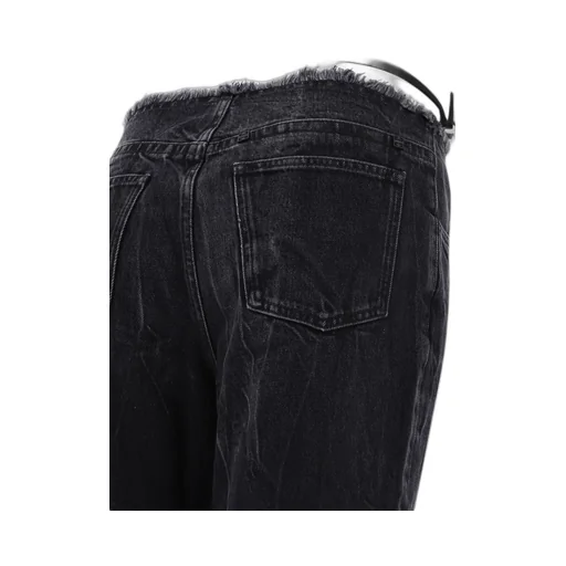 Wide-Leg Jeans With Cut-Out Detail