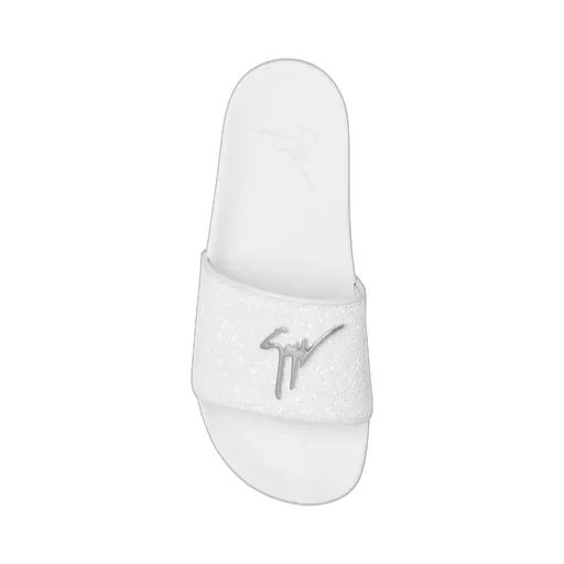 Slides With Glitter Strap