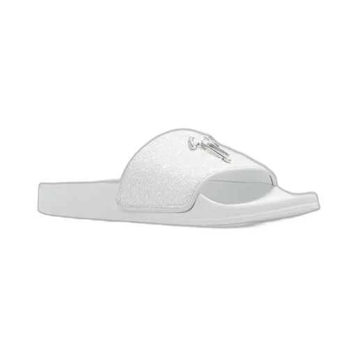 Slides With Glitter Strap