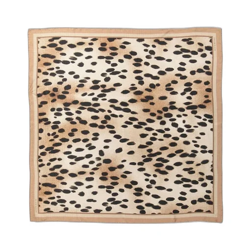 Leopard Print Silk Scarf