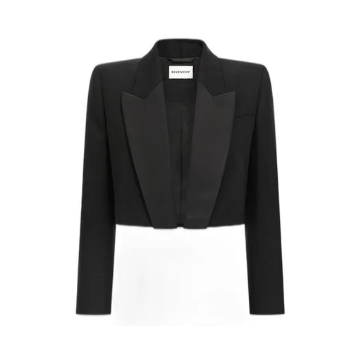 Cropped Tuxedo Jacket
