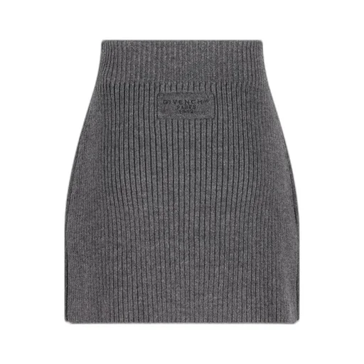 Ribbed Knit Mini Skirt