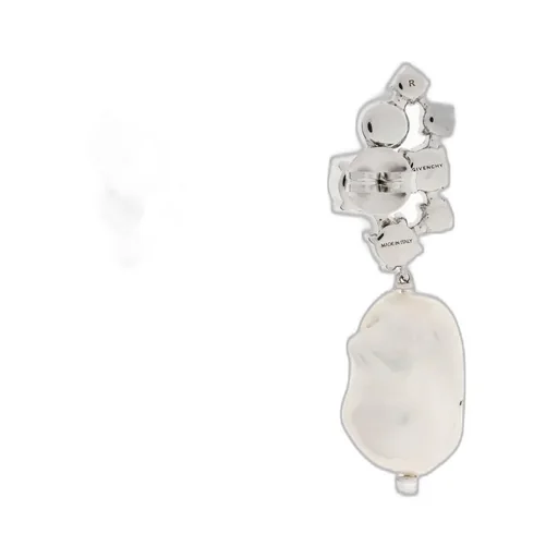Asymmetric Earrings With Pearl