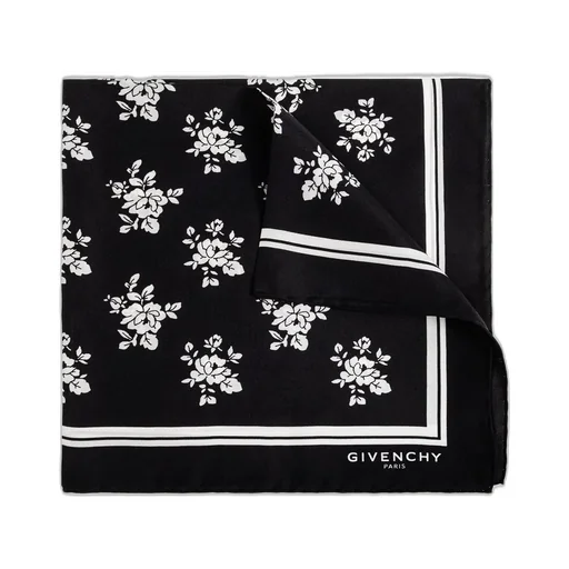 Floral Print Silk Scarf