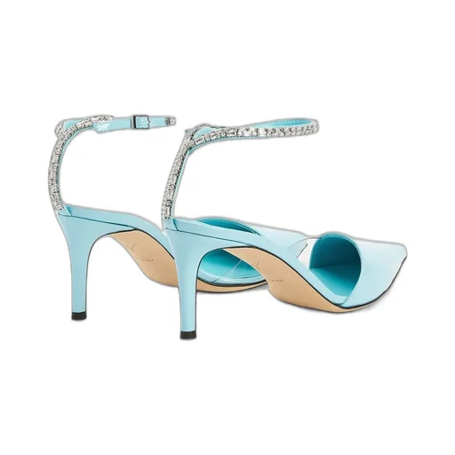 Pointed Toe Ankle Strap Heels