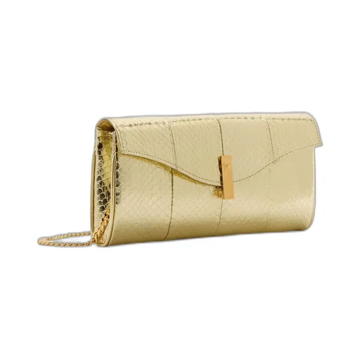 Quilted Metallic Clutch