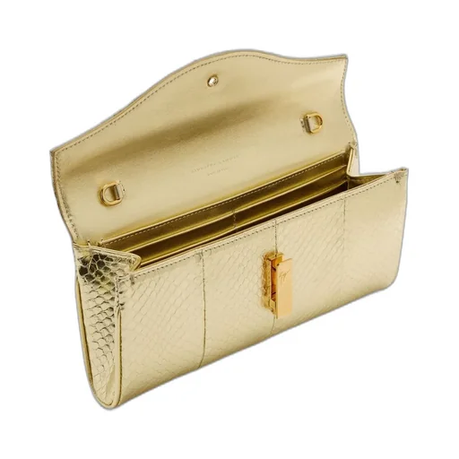 Quilted Metallic Clutch