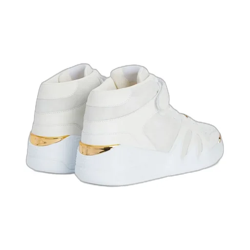 High-Top Sneakers With Gold Details