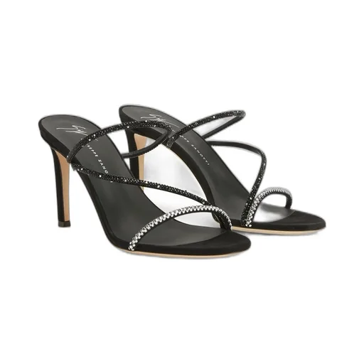 Crystal-Embellished Thong Sandals