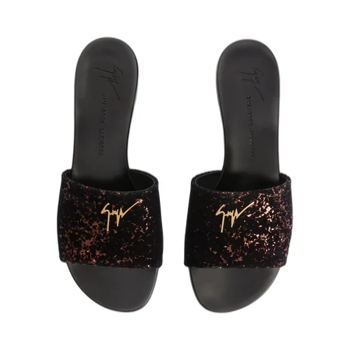 Flats With Glitter Embellishment