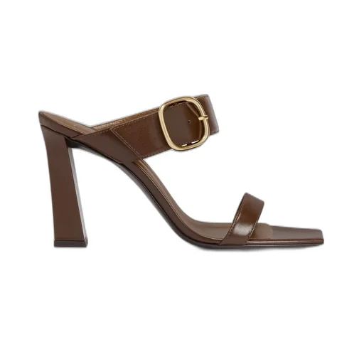 Mules With Buckle Detail