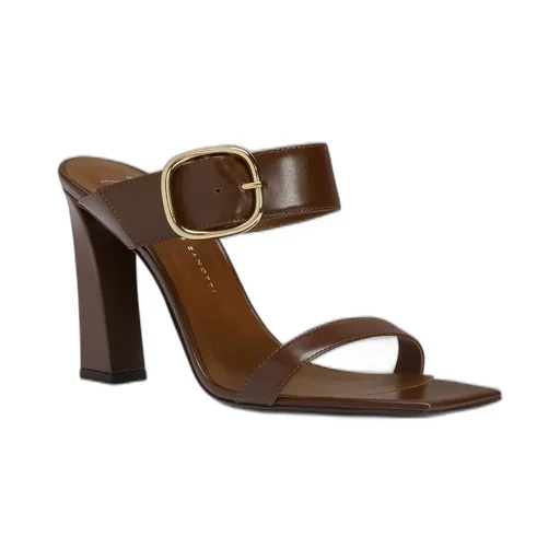 Mules With Buckle Detail