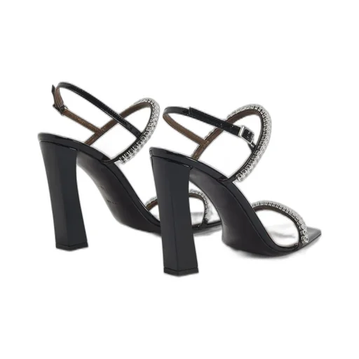 Crystal Embellished Strappy Heeled Sandals