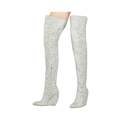 Over-The-Knee Wedge Boots