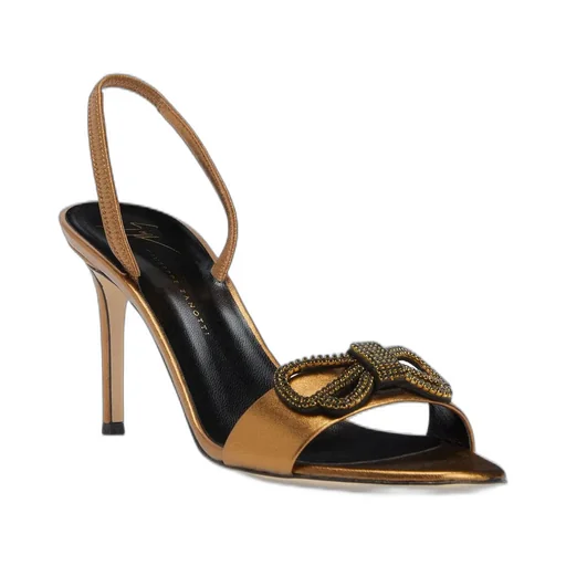 Bow Embellished Slingback Sandals