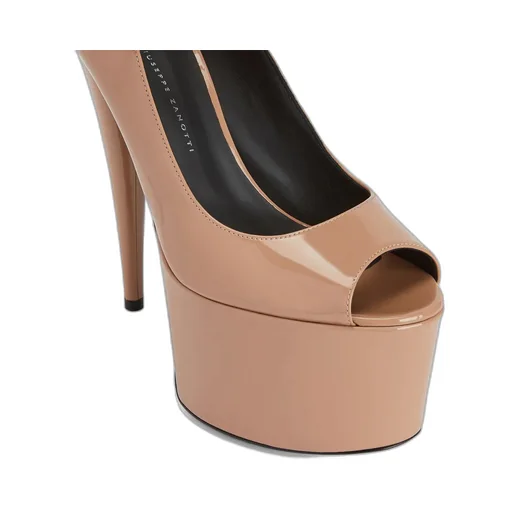 Platform Peep-Toe Ankle Strap Heels