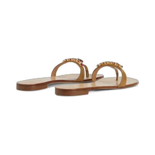 Flat Sandals With Embellishment