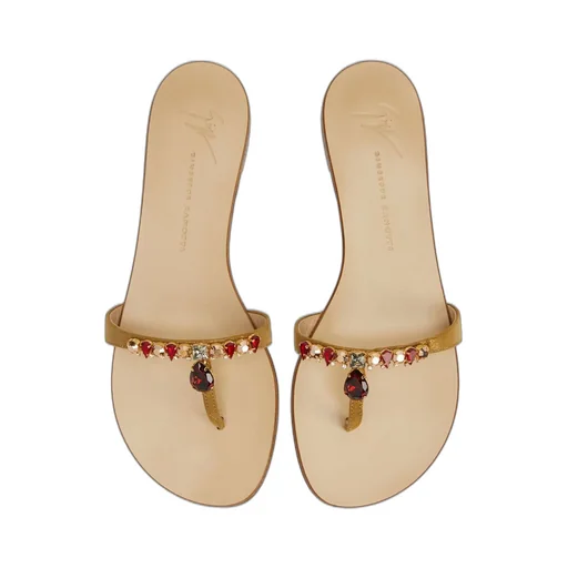 Flat Sandals With Embellishment