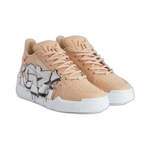 Low-Top Sneakers With Graffiti Print