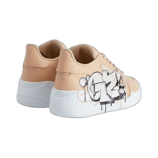 Low-Top Sneakers With Graffiti Print