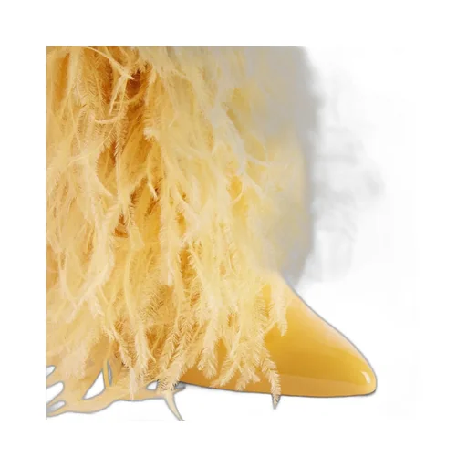 Feather-Trimmed Boots