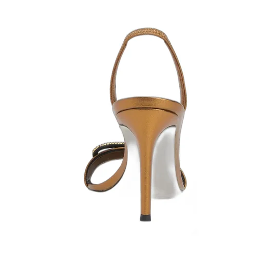Bow Embellished Slingback Sandals