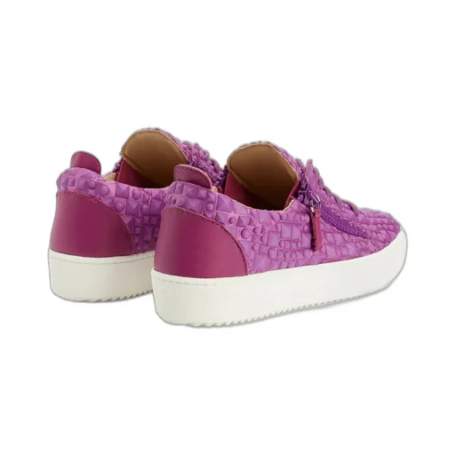 Low-Top Sneakers With Pyramid Studs And Side Zip