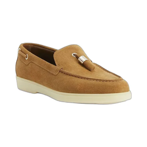 Suede Tassel Loafers