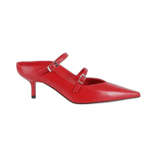 Mules With Buckle Straps