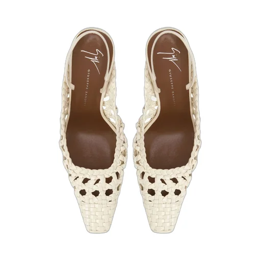 Woven Slingback Pumps