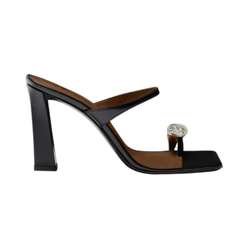 Mules With Crystal Embellishment