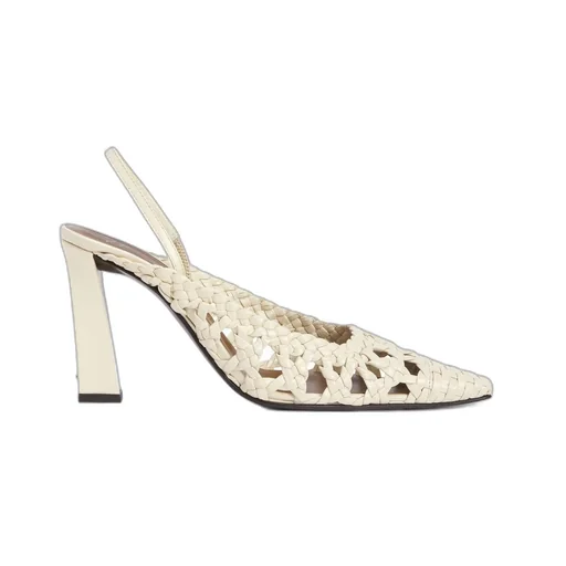 Woven Slingback Pumps