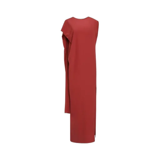 Asymmetric Draped Maxi Dress
