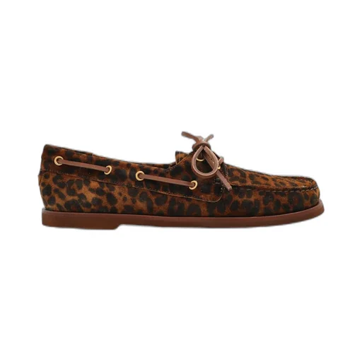 Leopard Print Boat Shoes