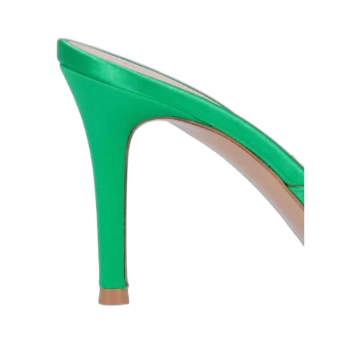 Mules With Crystal Buckle