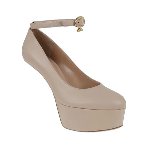 Platform Ankle Strap Pumps