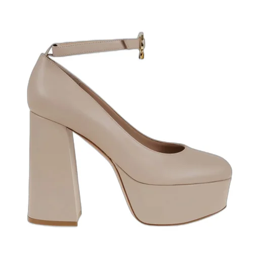 Platform Ankle Strap Pumps