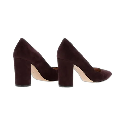 Pointed-Toe Block Heel Pumps