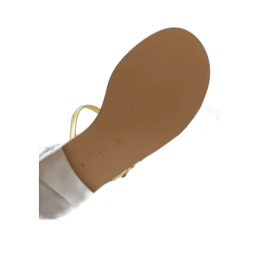 Flat Sandals With Gem Embellishments