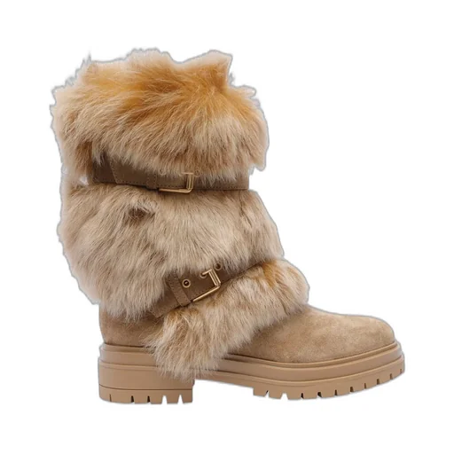 Boots With Fur Trim