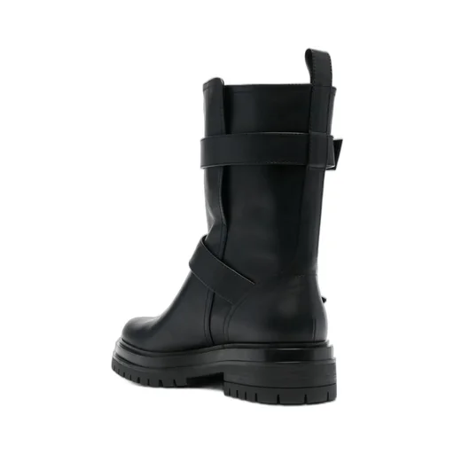 Buckled Leather Boots