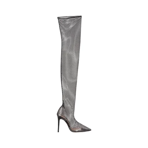 Fishnet Over-The-Knee Boots