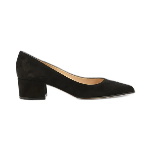 Pointed Toe Block Heel Pumps