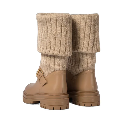 Boots With Knit Cuff