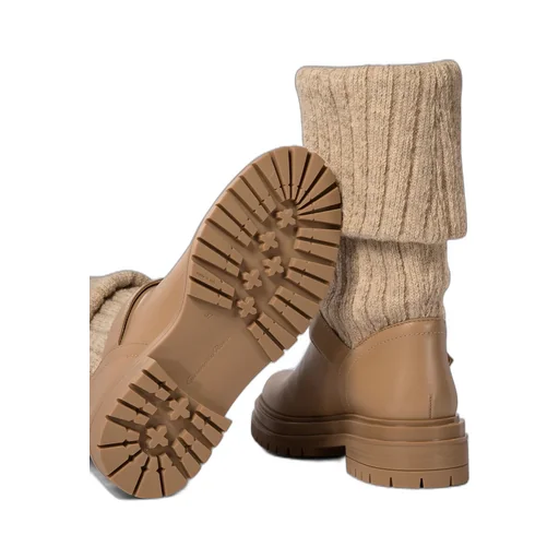 Boots With Knit Cuff