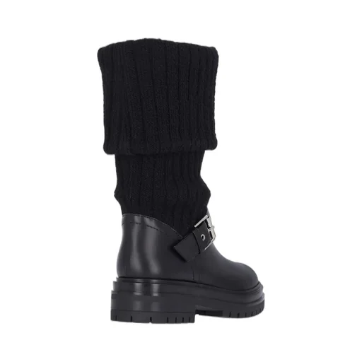 Boots With Knit Cuffs