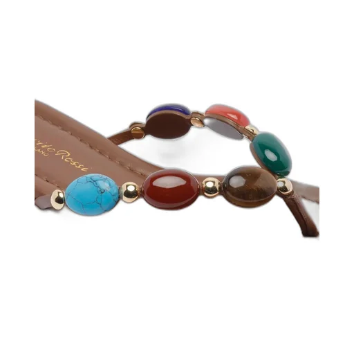 Thong Sandals With Gemstone Embellishment