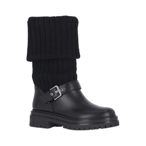 Boots With Knit Cuffs